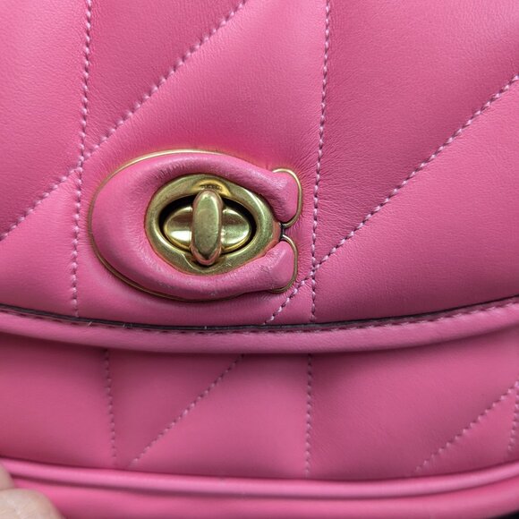 COACH Pillow Madison Shoulder Bag With Quilting in Petunia - Picture 7 of 16